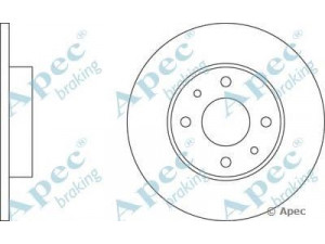 APEC braking DSK255 stabdžių diskas