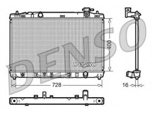 DENSO DRM50041 radiatorius, variklio aušinimas 
 Aušinimo sistema -> Radiatorius/alyvos aušintuvas -> Radiatorius/dalys
164000H210