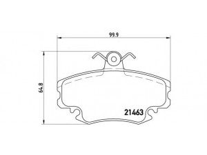 BREMBO P 68 038 stabdžių trinkelių rinkinys, diskinis stabdys 
 Techninės priežiūros dalys -> Papildomas remontas
425070, 410602192R, 6025071042