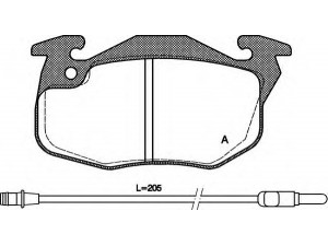 OPEN PARTS BPA0192.22 stabdžių trinkelių rinkinys, diskinis stabdys 
 Techninės priežiūros dalys -> Papildomas remontas
7701202213, 7701203213