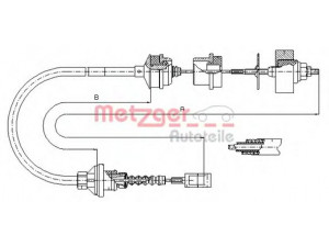 METZGER 1172.3 sankabos trosas 
 Dviratė transporto priemonės -> Kabeliai ir tachometro velenaai -> Sankabos trosas
2150.T6, 1312633080, 2150.J4