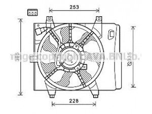 AVA QUALITY COOLING KA7526 ventiliatorius, radiatoriaus 
 Aušinimo sistema -> Oro aušinimas
2538007500, 2538007550