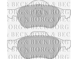 BORG & BECK BBP1806 stabdžių trinkelių rinkinys, diskinis stabdys 
 Techninės priežiūros dalys -> Papildomas remontas
410607690R, 7701206598, 7701208183