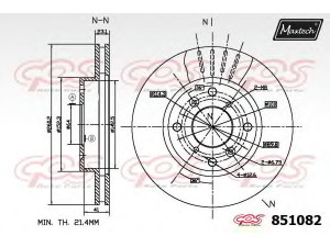 MAXTECH 851082.6880 stabdžių diskas
45251S84A00, 45251S84A01