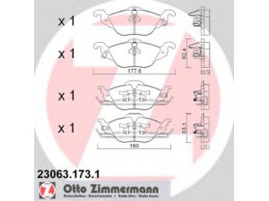 ZIMMERMANN 23063.173.1 stabdžių trinkelių rinkinys, diskinis stabdys 
 Techninės priežiūros dalys -> Papildomas remontas
1605000, 1605034, 1605070, 1605959