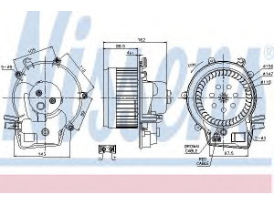 NISSENS 87111 vidaus pūtiklis 
 Šildymas / vėdinimas -> Orpūtė/dalys
2038202514, A2038202514