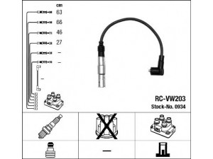 NGK 0934 uždegimo laido komplektas 
 Kibirkšties / kaitinamasis uždegimas -> Uždegimo laidai/jungtys
06A 905 409 E, 06A 905 409 E, 06A 905 409 E