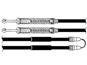 KAWE FA02101 trosas, stovėjimo stabdys 
 Stabdžių sistema -> Valdymo svirtys/trosai
5972833, 7573814, 5972833, 7573814