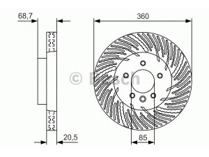 BOSCH 0 986 479 V02 stabdžių diskas 
 Dviratė transporto priemonės -> Stabdžių sistema -> Stabdžių diskai / priedai
7P6 615 302 A