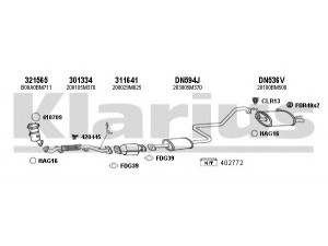 KLARIUS 270491U išmetimo sistema