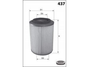 MECAFILTER FA1630 oro filtras 
 Filtrai -> Oro filtras
5001001574