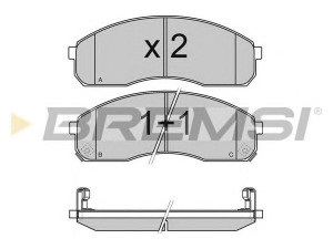 BREMSI BP2991 stabdžių trinkelių rinkinys, diskinis stabdys 
 Techninės priežiūros dalys -> Papildomas remontas
0K56A3323Z, 0K58A3323Z, 0K72G3328Z