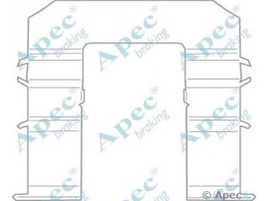 APEC braking KIT1114 priedų komplektas, stabdžių trinkelė 
 Stabdžių sistema -> Būgninis stabdys -> Dalys/priedai