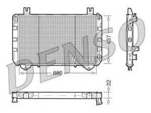 DENSO DRM10093 radiatorius, variklio aušinimas 
 Aušinimo sistema -> Radiatorius/alyvos aušintuvas -> Radiatorius/dalys
79VB8005AA