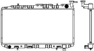 SAKURA  Automotive 1340-0104 radiatorius, variklio aušinimas