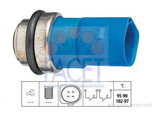 FACET 7.5692 temperatūros jungiklis, radiatoriaus ventiliatorius 
 Aušinimo sistema -> Siuntimo blokas, aušinimo skysčio temperatūra
8D0 959 481 B, 8D0 959 481 B