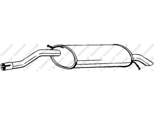 BOSAL 279-949 galinis duslintuvas 
 Išmetimo sistema -> Duslintuvas
1726.RV, 1726.XE, 1726.XK, 9677.343580