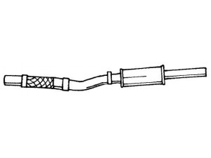 AKS DASIS SG12448 vidurinis duslintuvas 
 Išmetimo sistema -> Duslintuvas
46406360