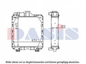 AKS DASIS 440665N radiatorius, variklio aušinimas