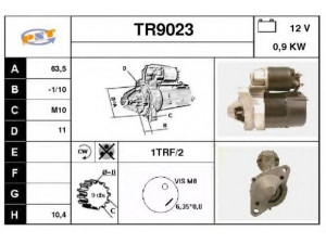 SNRA TR9023 starteris 
 Elektros įranga -> Starterio sistema -> Starteris
M2T42371, 20A71219JRTB, 7700864608