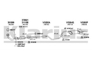 KLARIUS 960240U išmetimo sistema 
 Išmetimo sistema -> Išmetimo sistema, visa