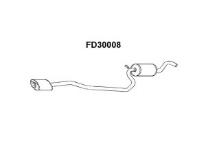 VENEPORTE FD30008 vidurinis duslintuvas 
 Išmetimo sistema -> Duslintuvas
1460247, 1659786, 6189444, 6200069