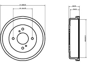 HELLA PAGID 8DT 355 300-341 stabdžių būgnas 
 Stabdžių sistema -> Būgninis stabdys -> Stabdžių būgnas
40206Y9500, 40206Y9500?, 432064M700