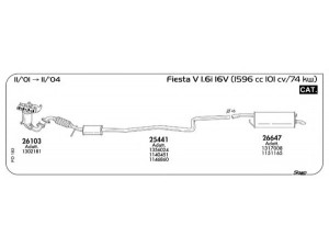 AKS DASIS SGFO183 išmetimo sistema
