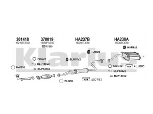 KLARIUS 420253U išmetimo sistema 
 Išmetimo sistema -> Išmetimo sistema, visa