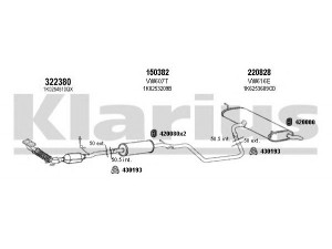 KLARIUS 931253E išmetimo sistema