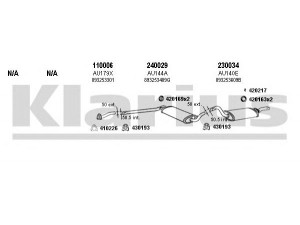 KLARIUS 940372E išmetimo sistema 
 Išmetimo sistema -> Išmetimo sistema, visa