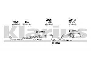 KLARIUS 450025E išmetimo sistema