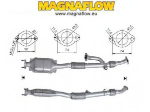 MAGNAFLOW 73418 katalizatoriaus keitiklis 
 Išmetimo sistema -> Katalizatoriaus keitiklis
286102C150