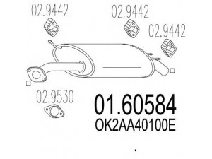 MTS 01.60584 galinis duslintuvas 
 Išmetimo sistema -> Duslintuvas
OK2AA40100E