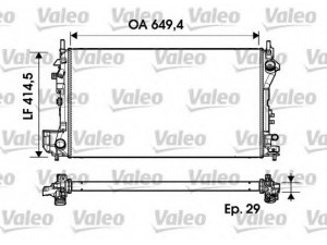 VALEO 734302 radiatorius, variklio aušinimas 
 Aušinimo sistema -> Radiatorius/alyvos aušintuvas -> Radiatorius/dalys
1300251, 13108569, 1300251, 13108569