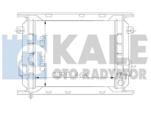 KALE OTO RADYATÖR 110895 radiatorius, variklio aušinimas 
 Aušinimo sistema -> Radiatorius/alyvos aušintuvas -> Radiatorius/dalys
G 17/8557363, 8557353, 8557363
