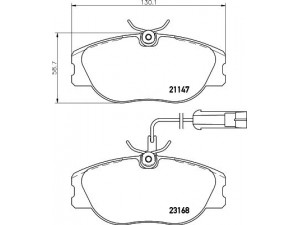 HELLA PAGID 8DB 355 018-181 stabdžių trinkelių rinkinys, diskinis stabdys 
 Techninės priežiūros dalys -> Papildomas remontas
71748391, 77362344, 9941872, 9944329