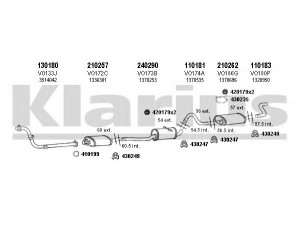 KLARIUS 960083E išmetimo sistema 
 Išmetimo sistema -> Išmetimo sistema, visa