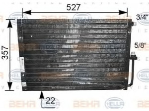 HELLA 8FC 351 039-071 kondensatorius, oro kondicionierius