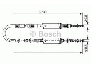 BOSCH 1 987 477 370 trosas, stovėjimo stabdys 
 Stabdžių sistema -> Valdymo svirtys/trosai
6658707, 92VB 2853 CD, 92VR 2853 CD