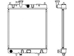 SAKURA  Automotive 1340-0110 radiatorius, variklio aušinimas