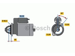 BOSCH 0 001 110 009 starteris 
 Elektros įranga -> Starterio sistema -> Starteris
1516749R, 068 911 023 M