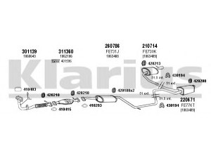 KLARIUS 361442E išmetimo sistema 
 Išmetimo sistema -> Išmetimo sistema, visa