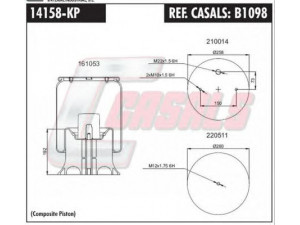 CASALS B1098 dėklas, pneumatinė pakaba 
 Pakaba -> Pneumatinė pakaba
MLF7037, 014892, 750999
