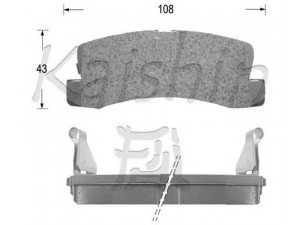 KAISHIN FK2053 stabdžių trinkelių rinkinys, diskinis stabdys 
 Techninės priežiūros dalys -> Papildomas remontas
0446612120, 0446632010, 0449217040