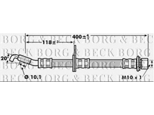 BORG & BECK BBH7256 stabdžių žarnelė 
 Stabdžių sistema -> Stabdžių žarnelės
9094702B63