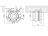 TREVI AUTOMOTIVE WB2009 rato guolio komplektas 
 Ašies montavimas/vairavimo mechanizmas/ratai -> Rato stebulė/montavimas -> Rato guolis
4F0598611B