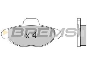 BREMSI BP2552 stabdžių trinkelių rinkinys, diskinis stabdys 
 Techninės priežiūros dalys -> Papildomas remontas
46565733, 5892786, 58927860, 71738134