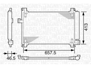 MAGNETI MARELLI 350203161000 kondensatorius, oro kondicionierius 
 Oro kondicionavimas -> Kondensatorius
51751384, 51804557