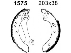 BSF 01575 stabdžių trinkelių komplektas 
 Techninės priežiūros dalys -> Papildomas remontas
1005968, 1017209, 1041906, 1041909